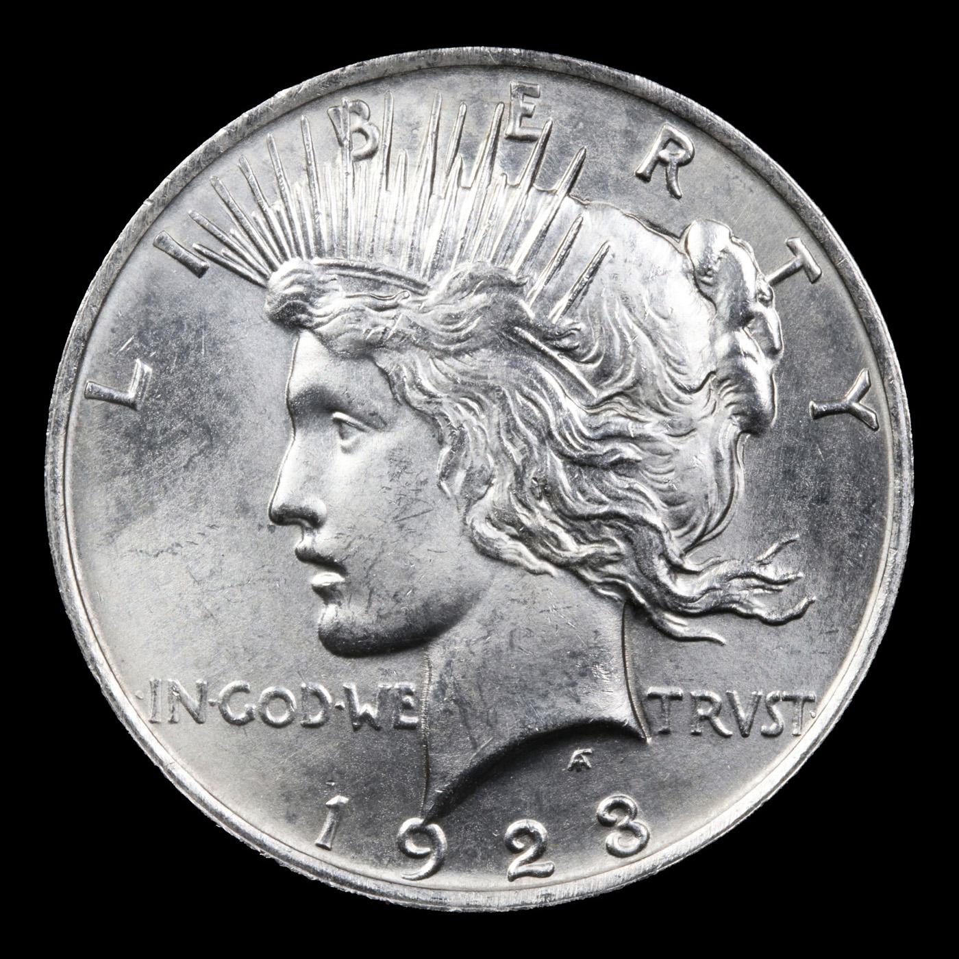 1923-p Peace Dollar $1 Grades Choice Unc