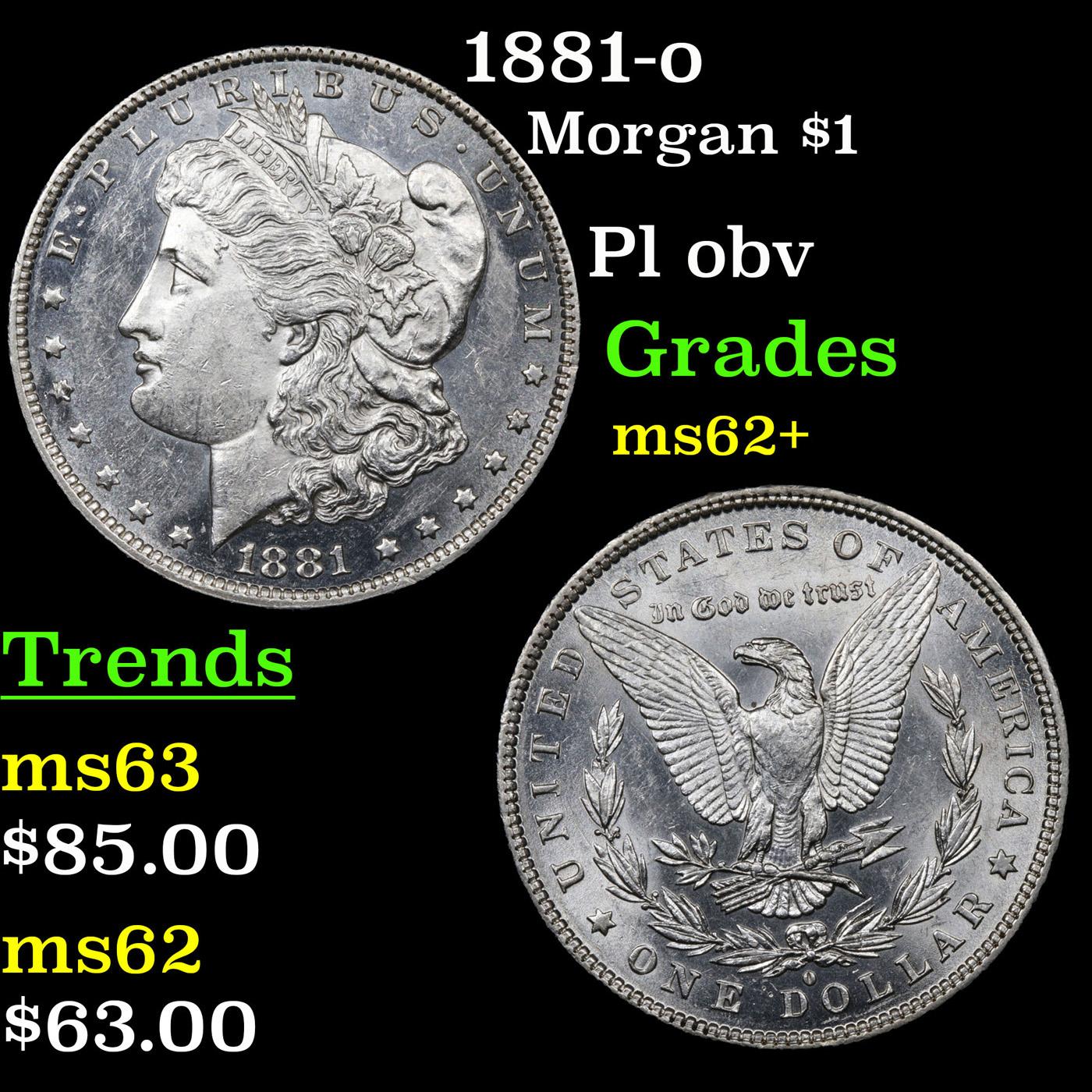 1881-o Morgan Dollar $1 Grades Select Unc