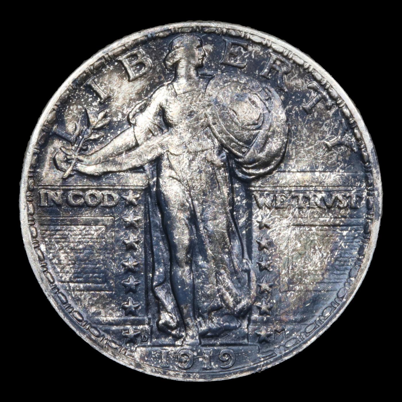 ***Auction Highlight*** 1919-d Standing Liberty Quarter 25c Graded Unc Details By USCG (fc)