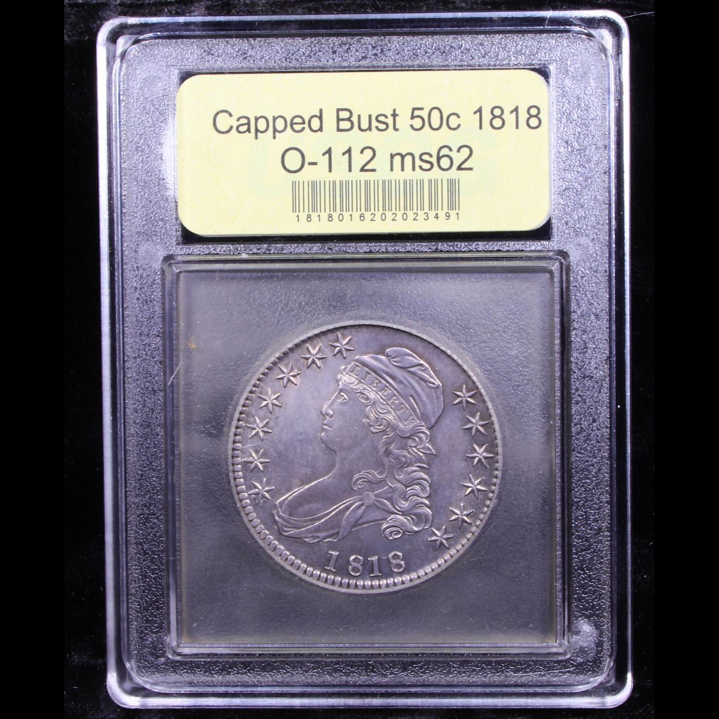 ***Auction Highlight*** 1818 O-112 Capped Bust Half Dollar 50c Graded Select Unc By USCG (fc)