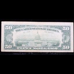 **Star Note** 1963a $50 Green Seal Federal Reserve Note Low Serial # (San Fransisco, CA) Grades Sele