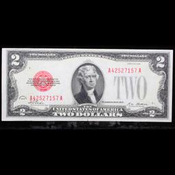 1928 $2 Red Seal United States Note Grades Choice AU/BU Slider