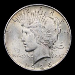 1925-p Peace Dollar $1 Grades Select Unc