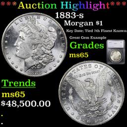 ***Auction Highlight*** 1883-s Morgan Dollar $1 Graded ms65 By SEGS (fc)