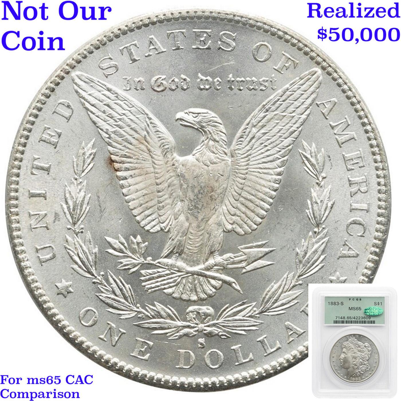 ***Auction Highlight*** 1883-s Morgan Dollar $1 Graded ms65 By SEGS (fc)