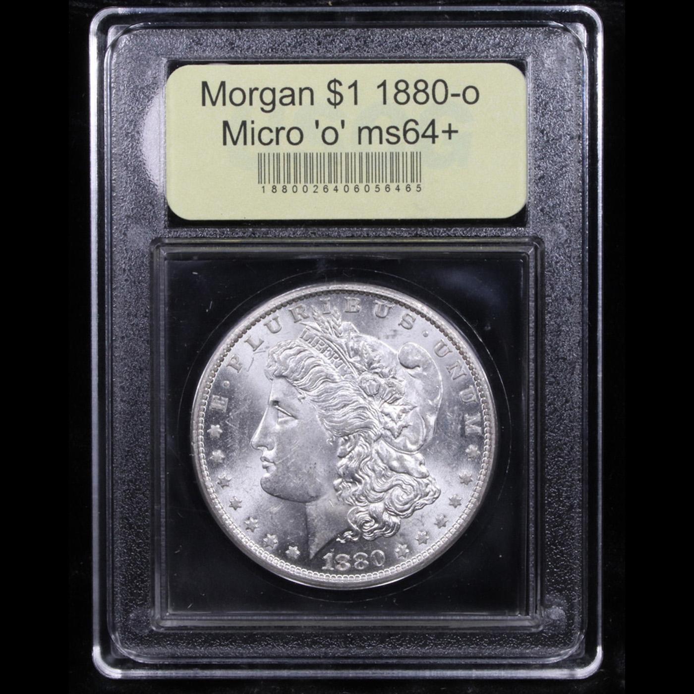 ***Auction Highlight*** 1880-o Micro 'o' Morgan Dollar $1 Graded Choice+ Unc By USCG (fc)