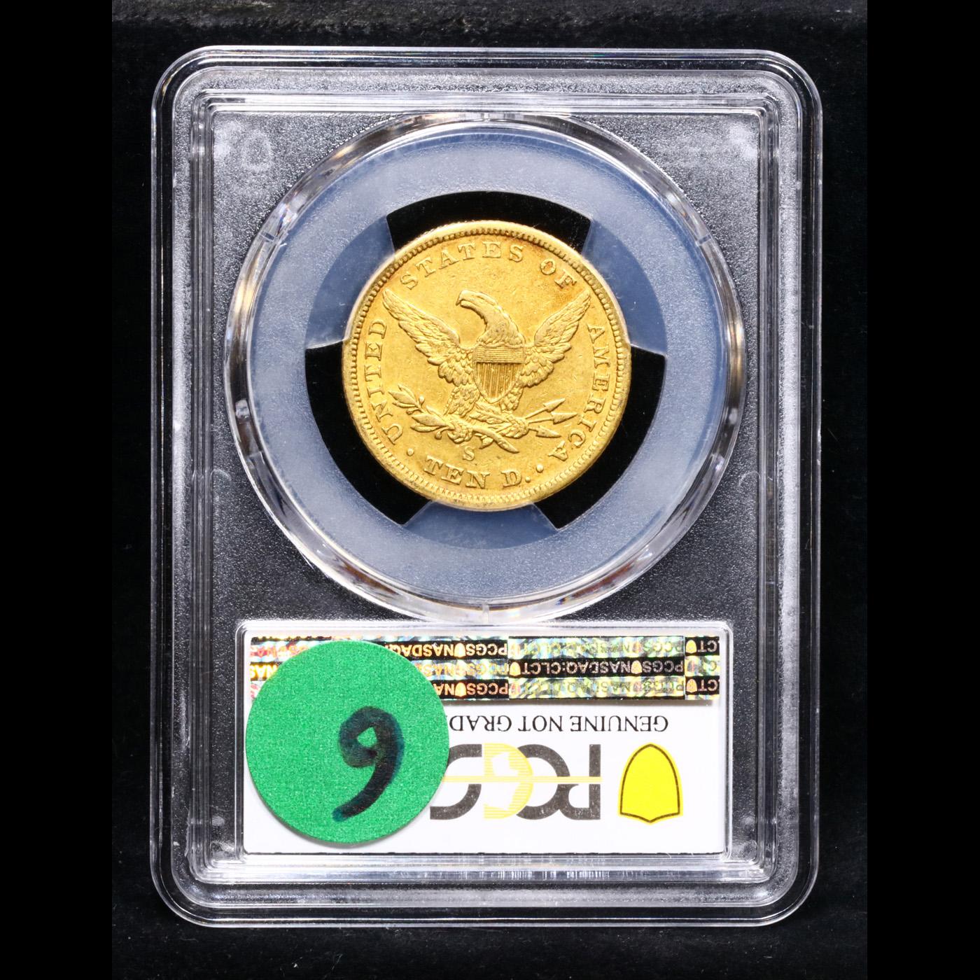 *HIGHLIGHT OF ENTIRE AUCTION* PCGS 1864-s Gold Liberty Eagle $10 Graded xf details By PCGS (fc)