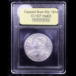 ***Auction Highlight*** 1814 O-107 Capped Bust Half Dollar 50c Graded Select Unc By USCG (fc)