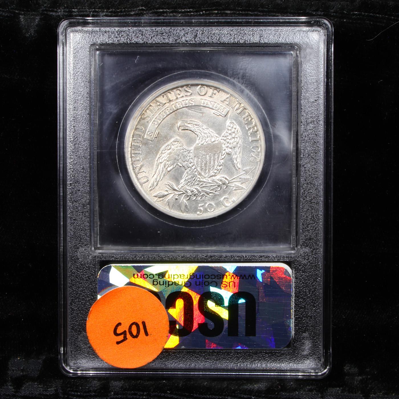 ***Auction Highlight*** 1814 O-107 Capped Bust Half Dollar 50c Graded Select Unc By USCG (fc)