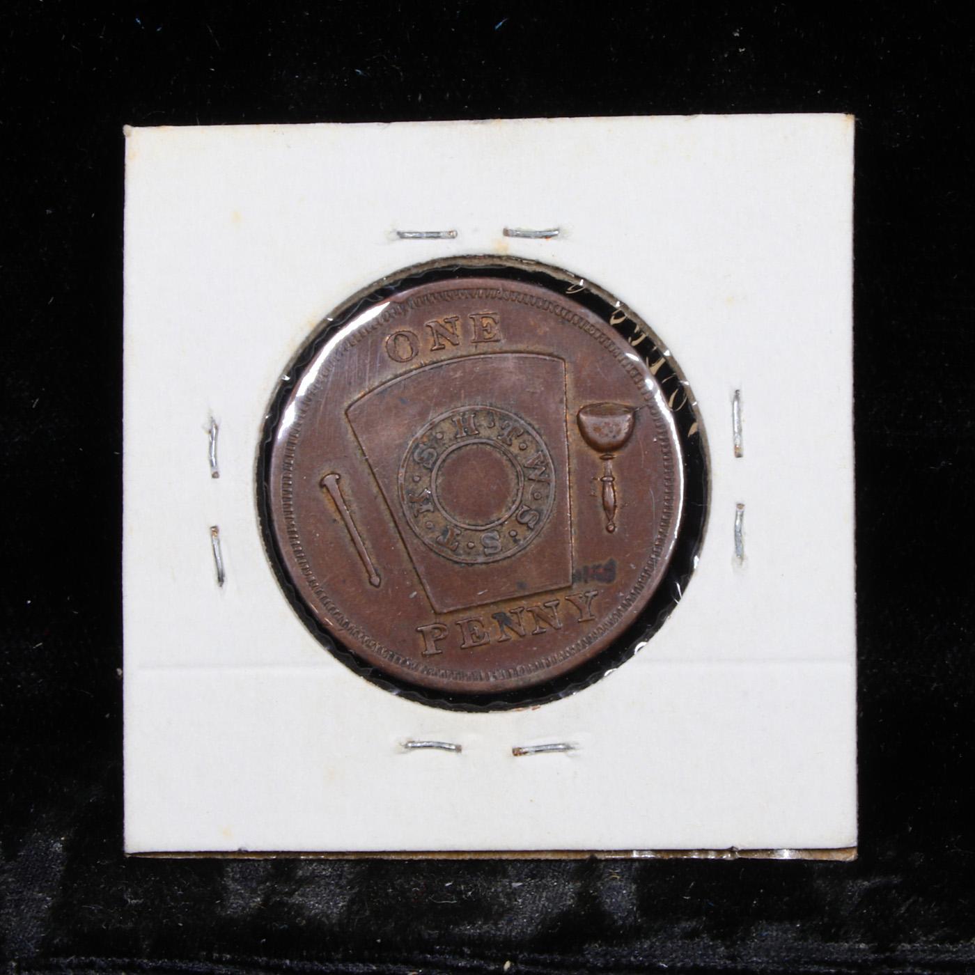 Lot #2 of the 450 Masonic Tokens from The Walter O. Collection