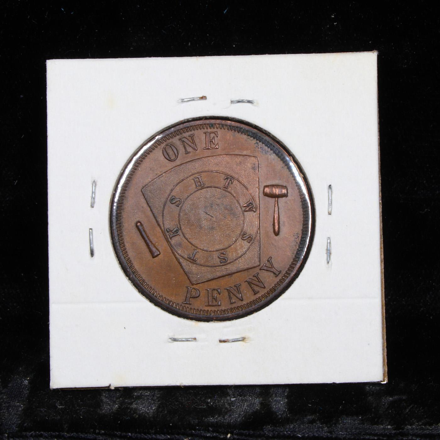 Lot #2 of the 450 Masonic Tokens from The Walter O. Collection