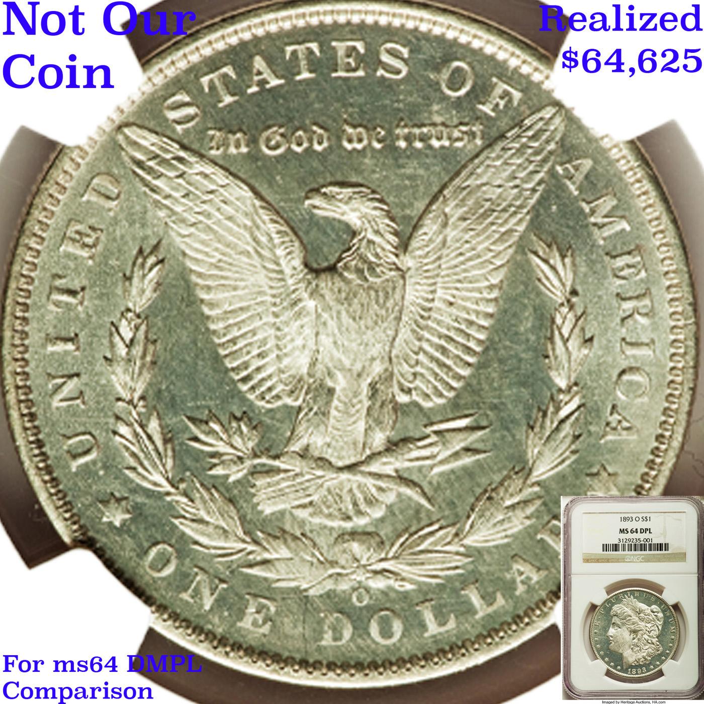 ***Auction Highlight*** 1893-o Morgan Dollar $1 Graded ms64 DMPL By SEGS (fc)