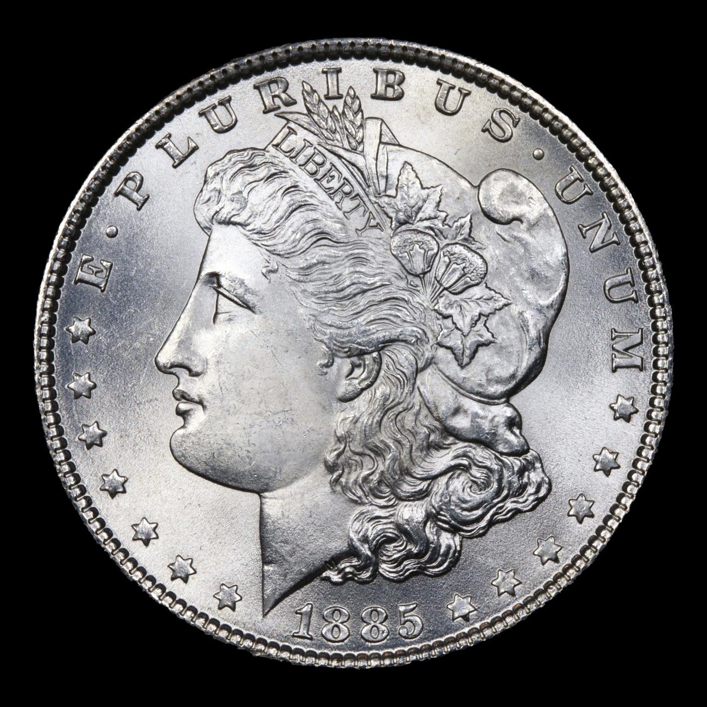 ***Auction Highlight*** 1885-p Morgan Dollar $1 Graded ms66+ By SEGS (fc)