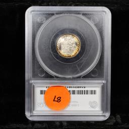 *HIGHLIGHT OF ENTIRE AUCTION***  1935-p TOP POP Mercury Dime 10c Graded ms68+ fsb By SEGS (fc)