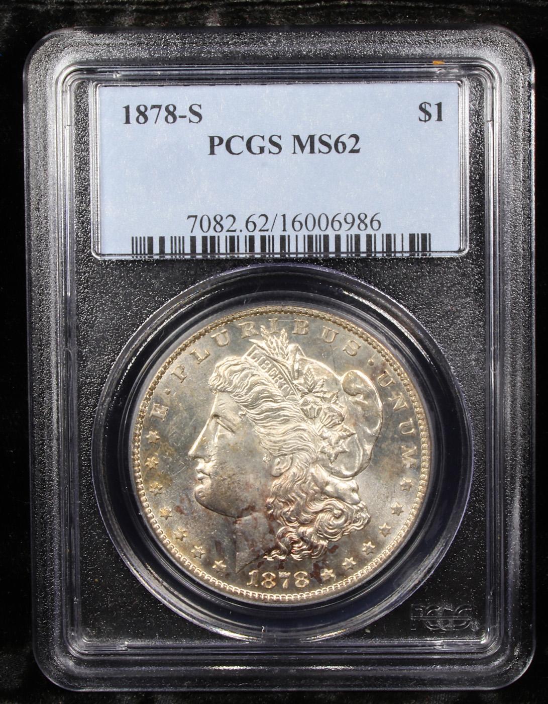 PCGS 1878-s Morgan Dollar $1 Graded ms62 By PCGS