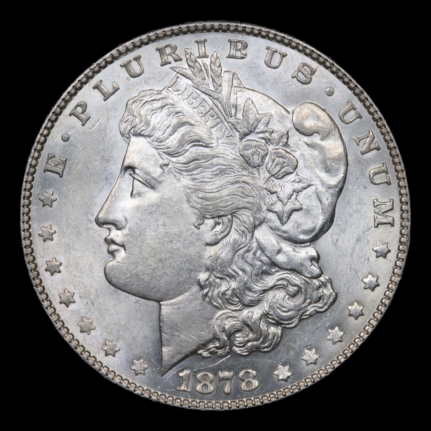 1878-p 7tf Vam 13 R5 Morgan Dollar $1 Grades Select Unc