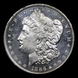 1886-p Morgan Dollar $1 Grades Select Unc+ DMPL