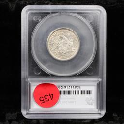 ***Auction Highlight*** 1878-cc Seated Liberty Quarter 25c Graded au58+ By SEGS (fc)