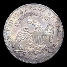 ***Auction Highlight*** 1824/2 B-1 Capped Bust Quarter 25c Graded au58 Details By SEGS (fc)