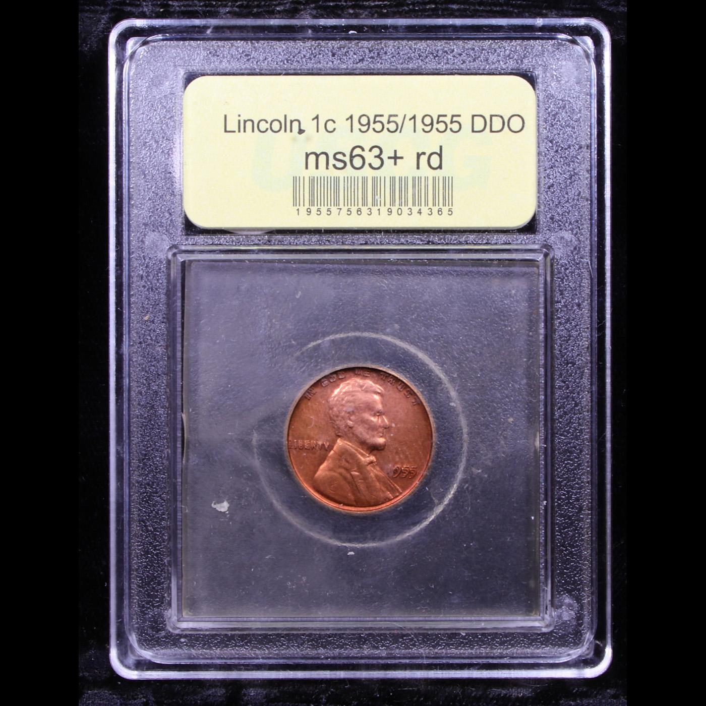 ***Auction Highlight*** 1955/1955 DDO Lincoln Cent 1c Graded Select+ Unc RD By USCG (fc)