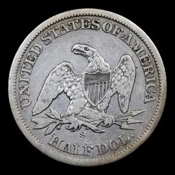 1864-s WB-2 R4 Seated Half Dollar 50c Grades vf++