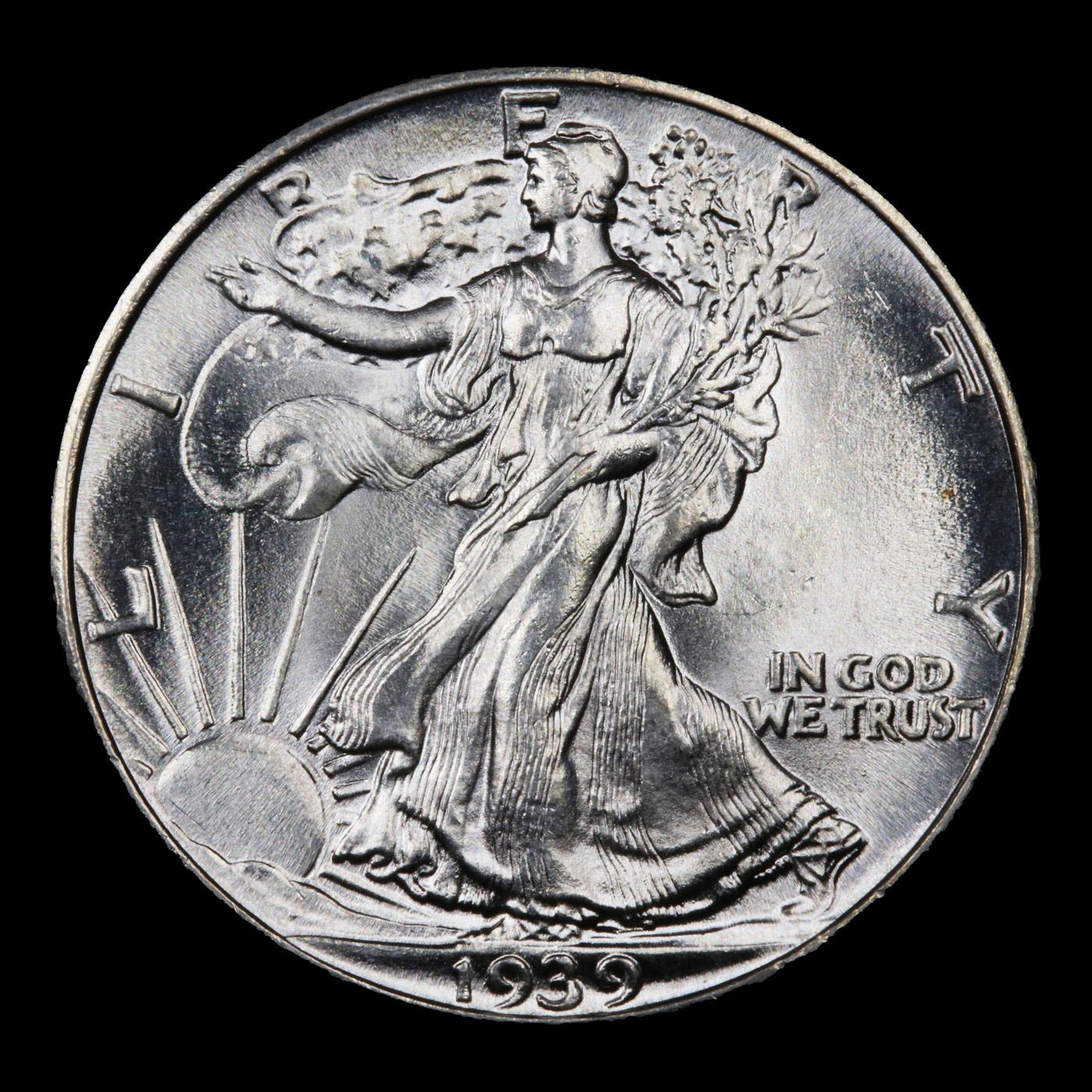 1939-p Walking Liberty Half Dollar 50c Grades GEM+ Unc