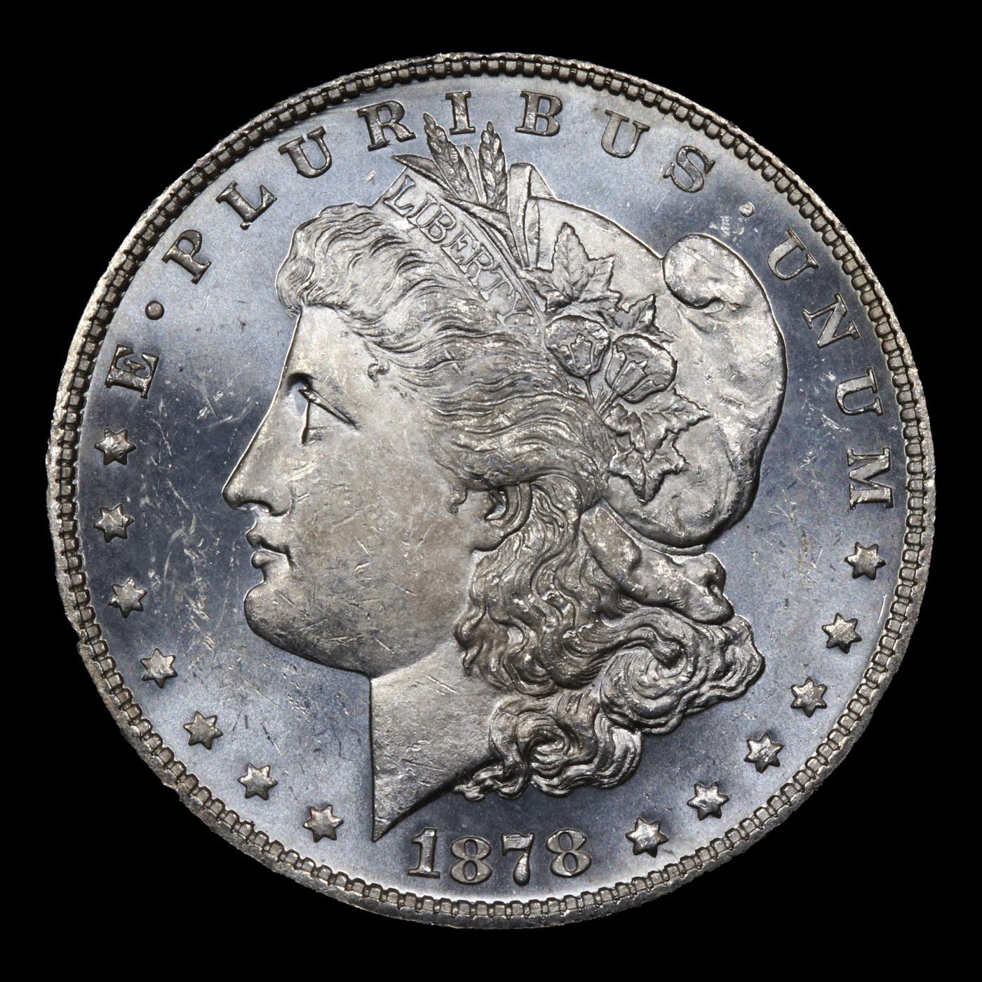 1878-p 7tf vam 83 I3 R4 Morgan Dollar $1 Grades Select Unc+ PL