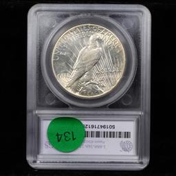 ***Auction Highlight*** 1928-p Peace Dollar $1 Graded ms63+ By SEGS (fc)