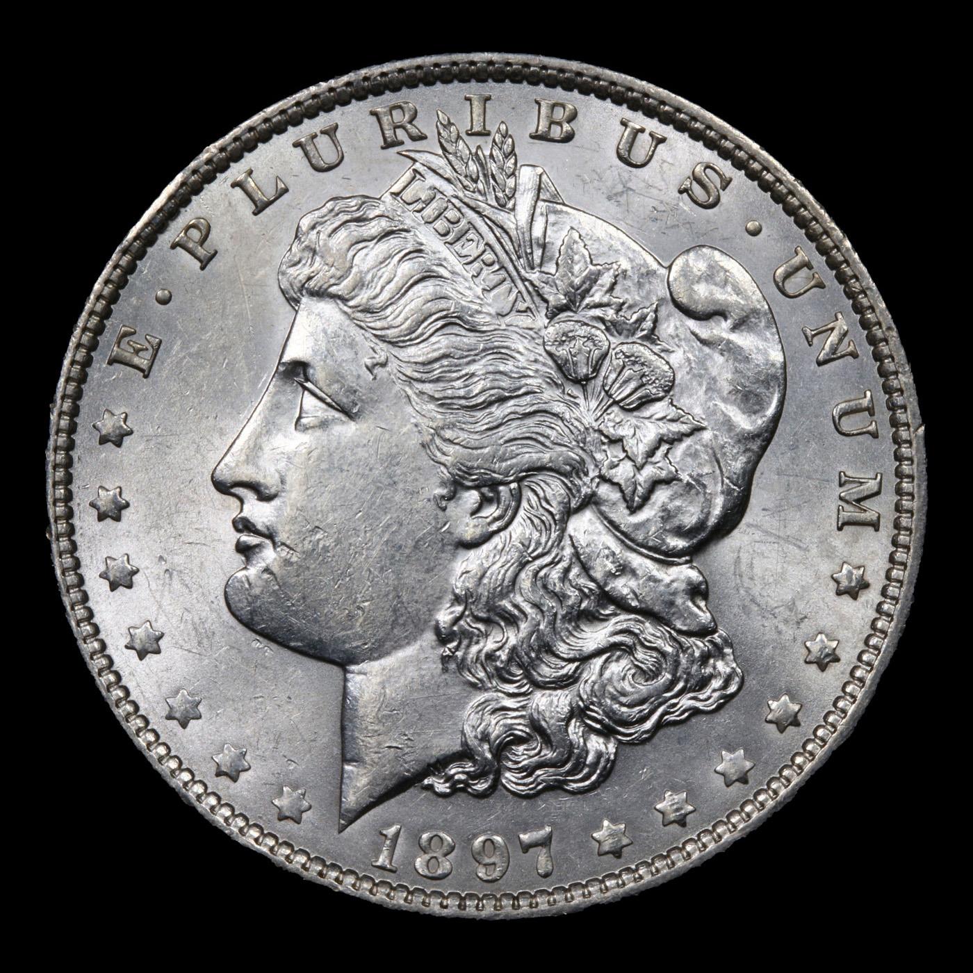 1897-p Morgan Dollar $1 Grades Select+ Unc