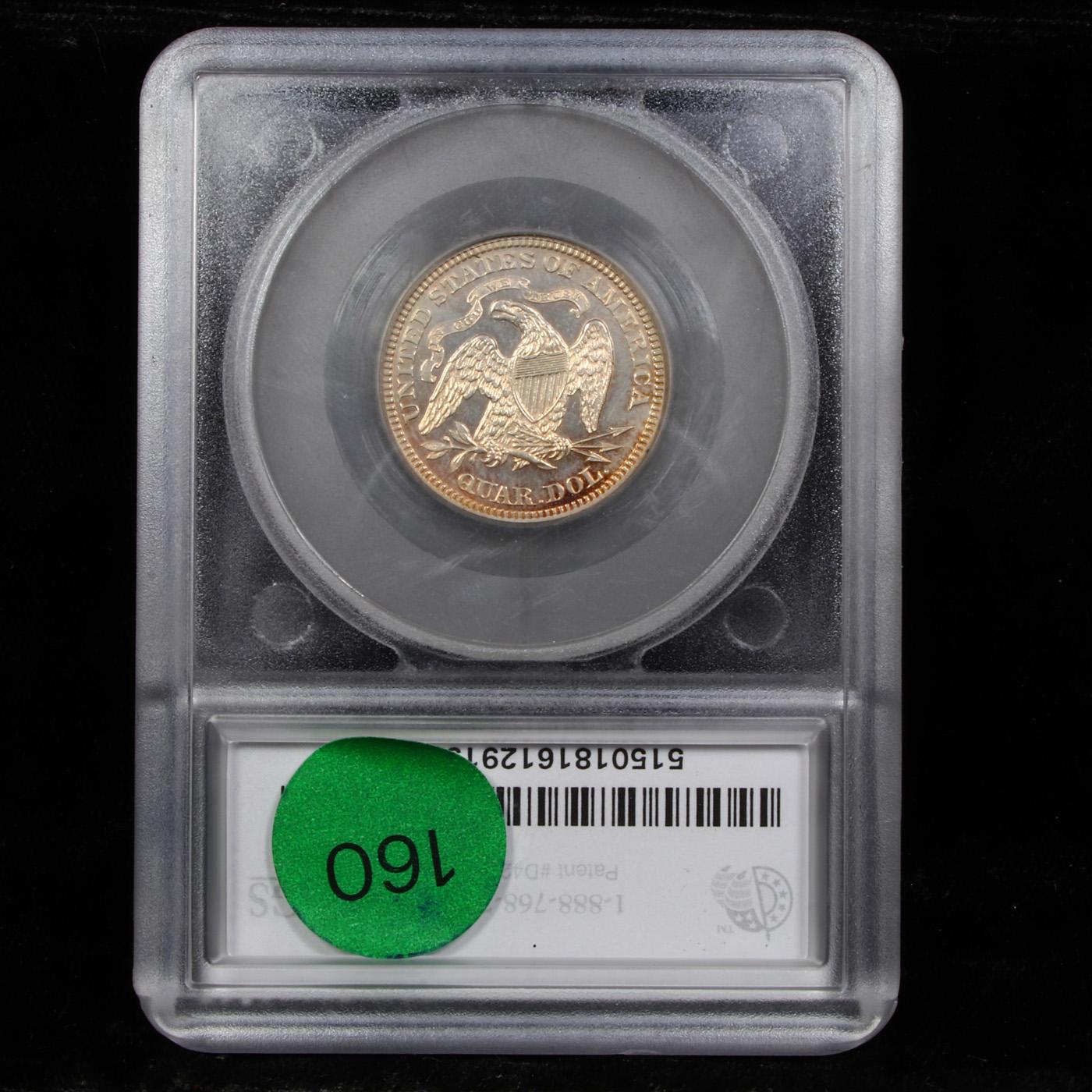 Proof ***Auction Highlight*** 1873 Arrows @ date Seated Liberty Quarter 25c Graded pr66+ cam By SEGS