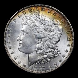 1887-p Vam 3A I4 R5 Super CD Morgan Dollar $1 Grades GEM Unc