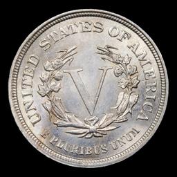 1883 n/c Liberty Nickel 5c Grades Choice+ Unc