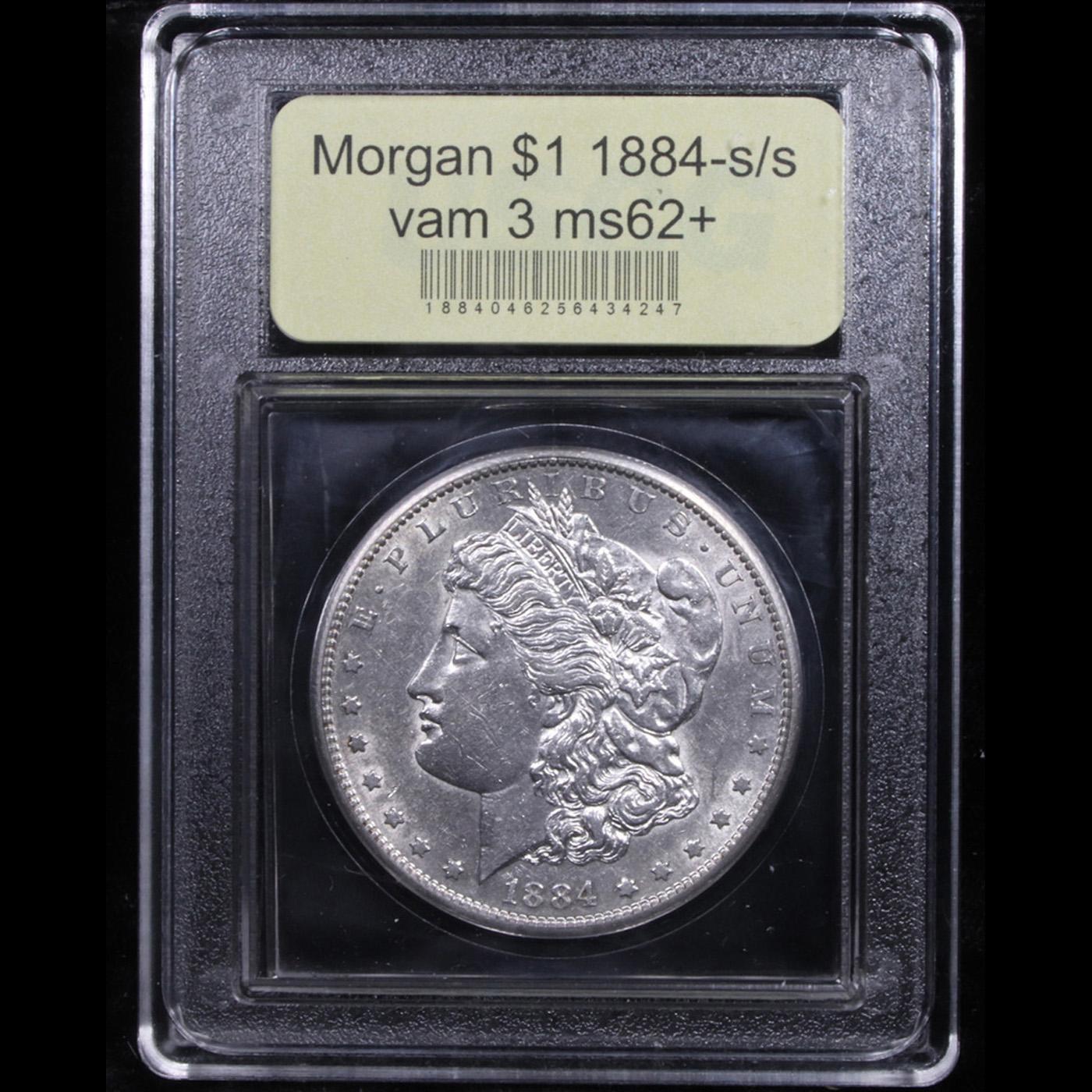 ***Auction Highlight*** 1884-s /s vam 3 Morgan Dollar $1 Graded Select Unc By USCG (fc)