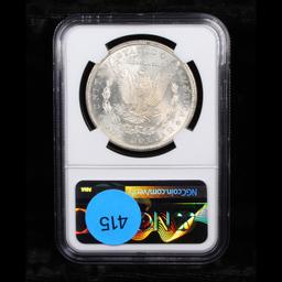 NGC 1880-s Morgan Dollar $1 Graded ms65+ By NGC