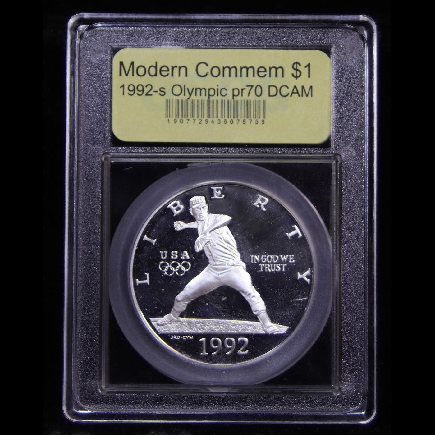 Proof 1992-S Olympic Modern Commem Dollar $1 Graded GEM++ Proof Deep Cameo by USCG