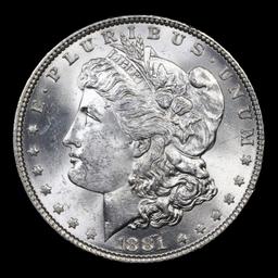 1881-p Morgan Dollar $1 Grades Choice Unc