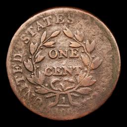 1807/6 S-273 Draped Bust Large Cent 1c Grades g, good