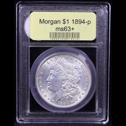 ***Auction Highlight*** 1894-p Morgan Dollar $1 Graded Select+ Unc By USCG (fc)