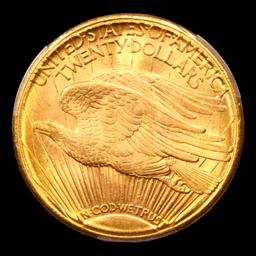 ***Auction Highlight*** 1922-s Saint-Gaudens $20 Gold Double Eagle Graded ms65 By SEGS (fc)