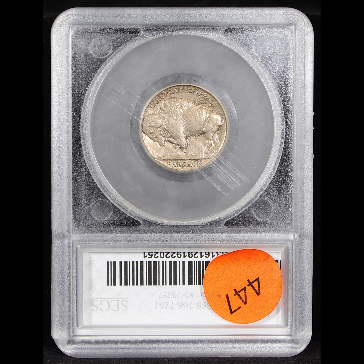 ***Auction Highlight*** 1913-s Ty II Buffalo Nickel 5c Graded au53 By SEGS (fc)