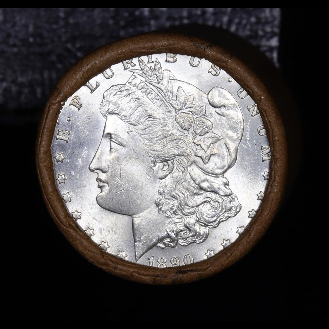 ***Auction Highlight*** 1890 & CC Uncirculated Morgan Dollar Shotgun Roll (fc)