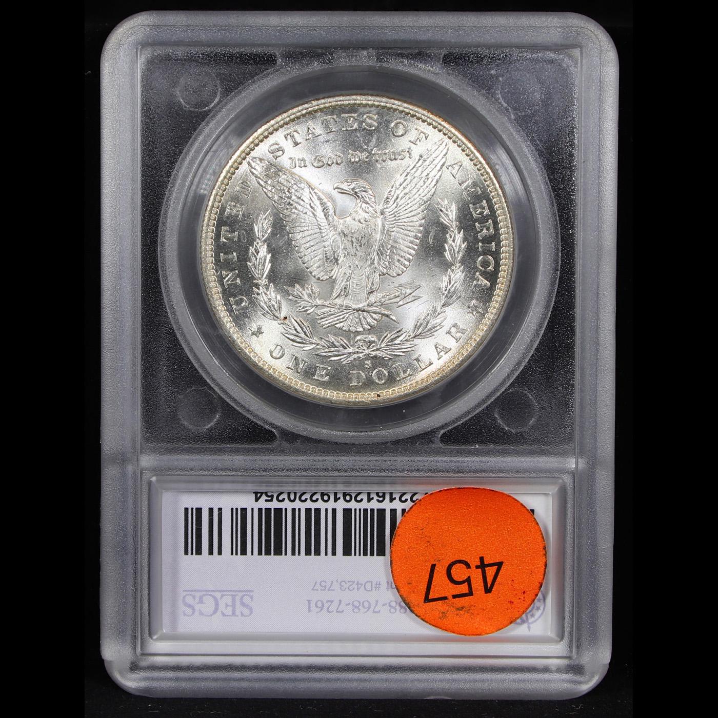 *HIGHLIGHT OF MONTH* 1889-s Near TOP POP Morgan Dollar $1 Graded ms66+ By SEGS (fc)