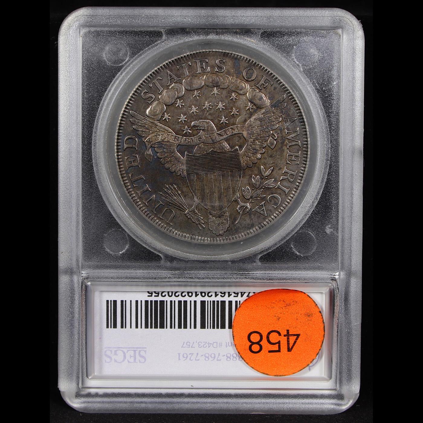 ***Auction Highlight*** 1801 BB-213 B-3 Draped Bust Dollar $1 Graded au58 By SEGS (fc)