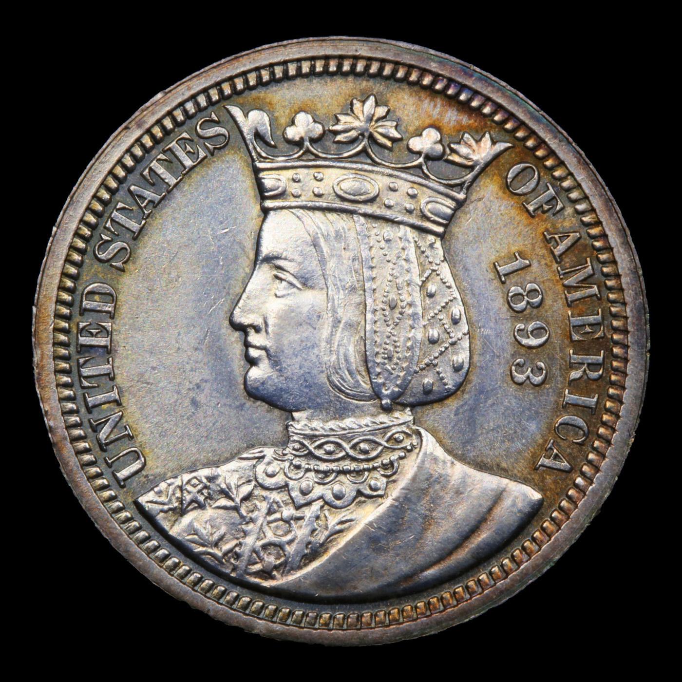 ***Auction Highlight*** 1893 Isabella Isabella Quarter 25c Graded Choice Unc By USCG (fc)