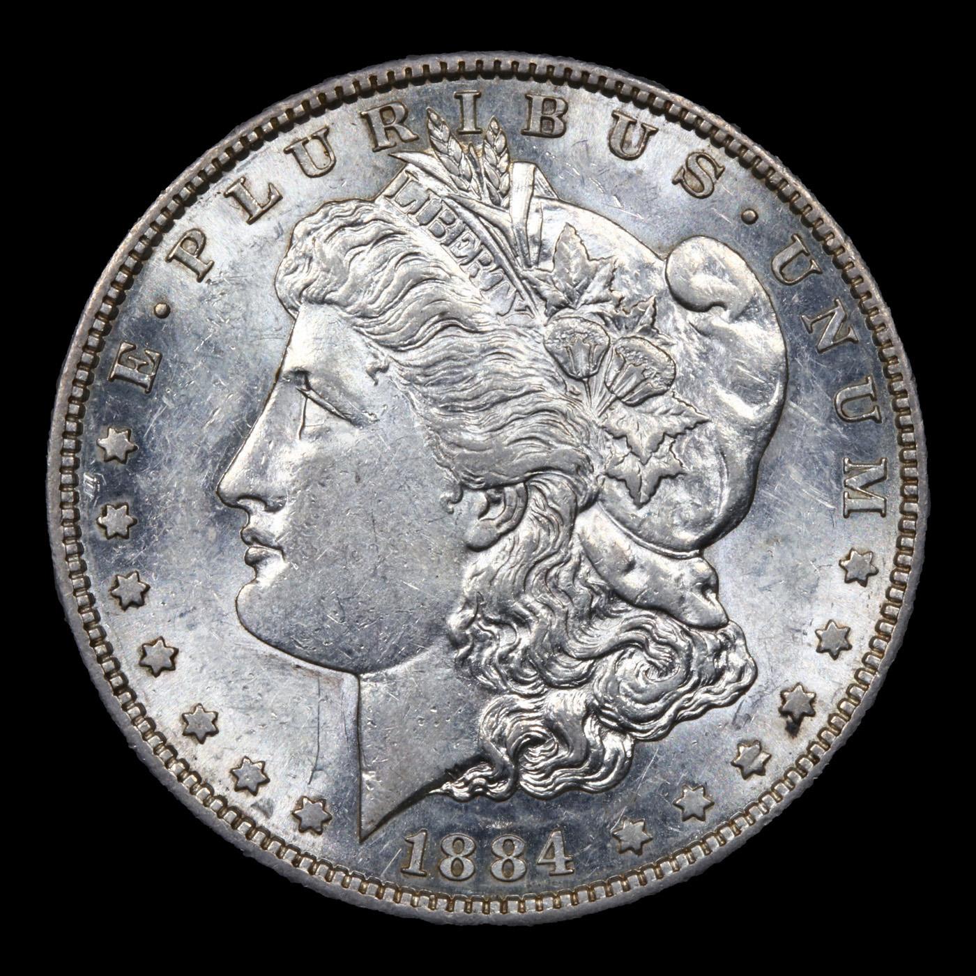 ***Auction Highlight*** 1884-s vam 4B I2 R5 Morgan Dollar $1 Graded Select Unc By USCG (fc)