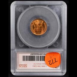 ***Auction Highlight*** 1909-s vdb TOP POP Lincoln Cent 1c Graded ms67 rd By SEGS (fc)