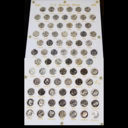 ***Auction Highlight*** Complete Roosevelt  Dime Set 1946-1976 77 coins (fc)