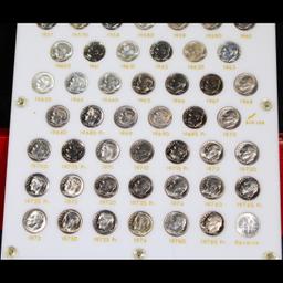 ***Auction Highlight*** Complete Roosevelt  Dime Set 1946-1976 77 coins (fc)