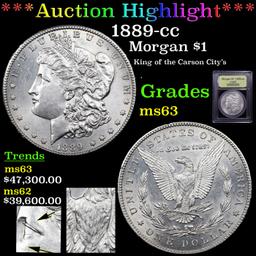 *HIGHLIGHT OF NIGHT* 1889-cc Morgan Dollar $1 Graded Select Unc By USCG (fc)