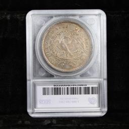 *HIGHLIGHT OF NIGHT* 1795 3 Leaves BB-27, B-5 Flowing Hair Dollar $1 Graded au58 Details By SEGS (fc